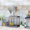 Garden Tool Storage Rack, Up to 16 Tools, Heavy-Duty Metal Yard Tool Organizer for Garage Organization and Storage