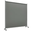 Indoor Room Divider with Castor Wheels, Rolling Privacy Screen for Home Office Bedroom, 6ft Tall