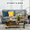 Stylish Midback Double Sofa with Sponge Padding, 2 Seater Sofa Couch, with Rubber Wood Leg, Light Grey