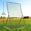 Soozier 4 x 5.7ft Volleyball Rebounder Net with Strike Zone, Baseball Lacrosse Training Net for Pitching and Fielding