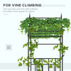 8.7FT Garden Arch Trellis, Outdoor Wedding Arbor for Ceremony with Scrollwork Design for Climbing Roses, Vines and Plants