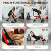 Soozier Foldable Roman Chair Hyperextension Bench, 660LBS Adjustable Weight Bench for Home Gym, Black