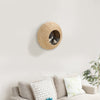Cat Wall Shelf with Washable Cushion, Wall Mounted Cat Condo Furniture for Indoor Kittens, Beige