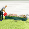 8'x2'x1' Galvanized Raised Bed, Large Elevated Planter Box for Growing Flowers, Herbs and Vegetables, Green