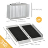 4' Portable Wheelchair Ramp Aluminum Threshold Mobility Single-fold for Scooter with Carrying Handle
