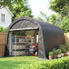 10' x 10' Outdoor Storage Tent, Heavy Duty and Waterproof Portable Shed for Bike, Motorcycle & Garden Tools