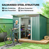 6' x 8.5' Outdoor Metal Garden Shed Utility Tool Storage Steel Backyard House