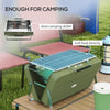 Metal Suitable-Style Portable BBQ Grill - Green