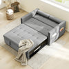 Pull Out Sofa Bed, Sleeper Sofa Couch with USB Ports, Small Linen Loveseat Futon Couch for Living Room