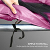 Soozier 12FT Trampoline Spring Cover, Trampoline Pad Replacement, Waterproof and Tear-Resistant, All-Weather Trampoline Accessories, Pink