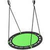 Qaba 39 inch Saucer Tree Swing Set for Kids with Adjustable Hanging Ropes for Outdoor, Backyard, Green