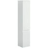 Tall Bathroom Cabinet, Narrow Bathroom Storage Cabinet with Doors, Drawer and Adjustable Shelves, High Gloss White