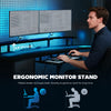 79 inch Gaming Desk with RGB Lights, Computer Table with Power Outlets & USB Ports, Keyboard Tray and 2 Drawers, Black
