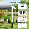 9.6 x 9.6 ft Pop Up Canopy Tent with Pockets, UPF 50+ 1-Button Push Outdoor Instant Canopy with Sandbags, Wheeled Bag