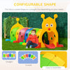 Qaba Caterpillar Design Tunnel for Kids to Crawl Through, for 3-6 Years, Multicoloured