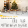 8 Panel Pet Playpen Play Yard Fence Home DIY Heavy-Duty Metal Foldable Indoor Outdoor 47