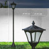 Single Solar Lamp Post Garden Solar-Powered LED Streetlight Style Outdoor Light Waterproof 5-6 Hours with Base for Lawn Pathway Walkway 47