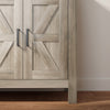 Side Cabinet, Farmhouse Kitchen Storage Cabinet w/ 2 Drawers and Shelves for Living Room, Entryway