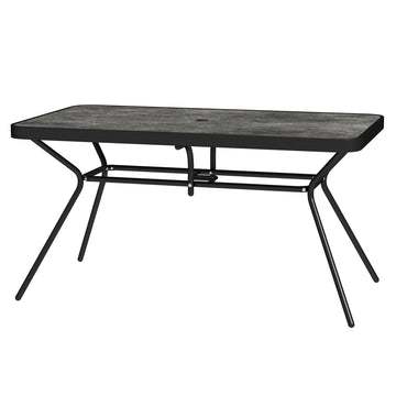Rectangle Outdoor Dining Table for 6, with 1.7