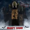 Witch Halloween Animatronic Halloween Animatronic with Sound Activated, Light Up Eyes