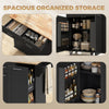 Kitchen Island on Wheels with Wood Drop Leaf, Charging Station, Rolling Kitchen Cart with Adjustable Shelf