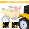 Ride on Tractor for Kids, Pedal Construction Car with Manual Control Bucket for 3 Year Old, Yellow