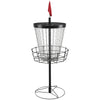 Soozier 24-Chain Portable Practice Basket for Disc Golf Target Stand, Lightweight Basket w/ Carry Bag Black and Silver