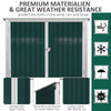 6x3 ft Garbage Can Shed, Horizontal Garbage Can Organizer with Double Door and Lid Rubbish Cover, for 2 Trash Cans
