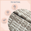Wicker Pet House Dog Bed for Indoor/Outdoor Rattan Furniture with Cushion
