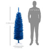 5ft Pencil Christmas Trees, Skinny Artificial Christmas Tree for Xmas Holiday Decor, Deep, Blue