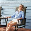Patio Swivel Chair Set of 2, Swivel Rocker Outdoor Chairs with High Back, for Lawn Garden Backyard Deck