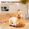 Qaba 6V Ride on Unicorn, Battery Powered Kids Riding Pony with Music Forward, Aged 18-36 Months, White
