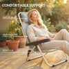 Folding Beach Chair Set of 2, Reclining Backpack Beach Camping Chairs with 4-Position Adjustable Backrest