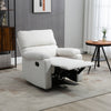 Recliner Chair, Manual Reclining Chair with Footrest, Padded Seat for Living Room, Bedroom, Study