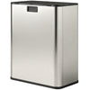 Dual Trash Can with Soft-Close Lid, Garbage Can with Removable Inner Bucket for Kitchen 14.8gal, Silver