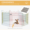 Metal Pet Playpen Portable Hexagon Dog Exercise Fence Multi-colored