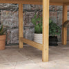 Wooden Raised Planter Box with Drain Holes for Vegetables, Flowers, Outdoor Garden Bed, 45.3x21.7x31.5inch, Natural
