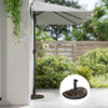 20 lbs Resin Half Round Patio Umbrella Base 20