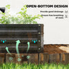 Raised Garden Bed Galvanized Steel Planter Box for Vegetables, Flowers, Herbs, Black