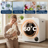 Clothes Dryer with 6 Drying Modes, Laundry Dryer with Stainless Steel Tub 18 lbs, White