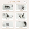 Cat Wall Shelves Set of 7, Shelves and Perches with House, Sisal Post Ladder, Bed & Ball, Grey