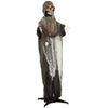 5.6 ft Animated Grim Reaper, Life-Size Halloween Animatronic with Moving Hands/Head, Glowing Eyes, Creepy Sound