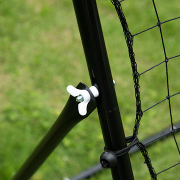 Volleyball Rebounder Net Football Training Aid Kickback Target Play Black