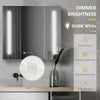 LED Medicine Cabinet with Mirror and Lights, 27.5