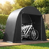 8' x 4' Portable Shed, Waterproof Bike Tent with Roll-up Zipper Door and Galvanised Metal Frame for Bike, Garden Tools