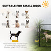 6 Panels Heavy Duty Dog Playpen Outdoor Indoor with Door & Strap, 24