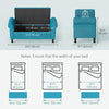 50 Inches Storage Ottoman, Upholstered Bedroom Bench with Rolled Arms and Button Tufted Storage