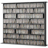 Media Storage Cabinet, 8-Tier DVD Shelf with 18 Adjustable Shelves, Holds 1032 CDs, 594 DVDs or Blu-rays, White