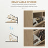 Shoe Cabinet for entryway, Shoe Storage Cabinet with 4 Flip Drawers and Adjustable Shelves for 20 Pairs of Shoes, Oak