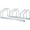 3-Bike Bicycle Floor Parking Rack Cycling Storage Stand Ground Mount Garage Organizer for Indoor and Outdoor Use